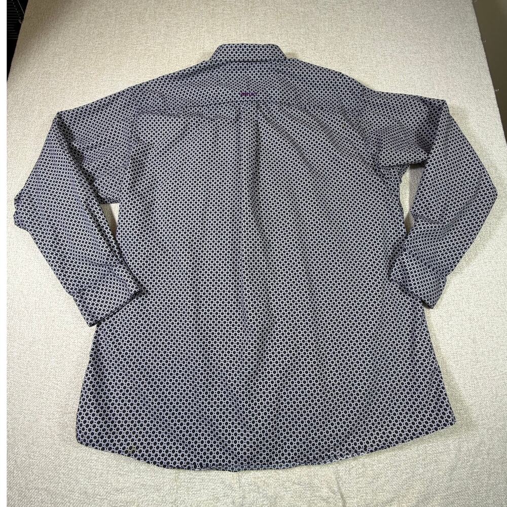 Ariat MeN XL Black Tan Long Sleeve Button Front Cowboy Rodeo Western Shirt - Picture 2 of 9